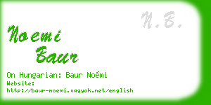 noemi baur business card