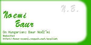 noemi baur business card